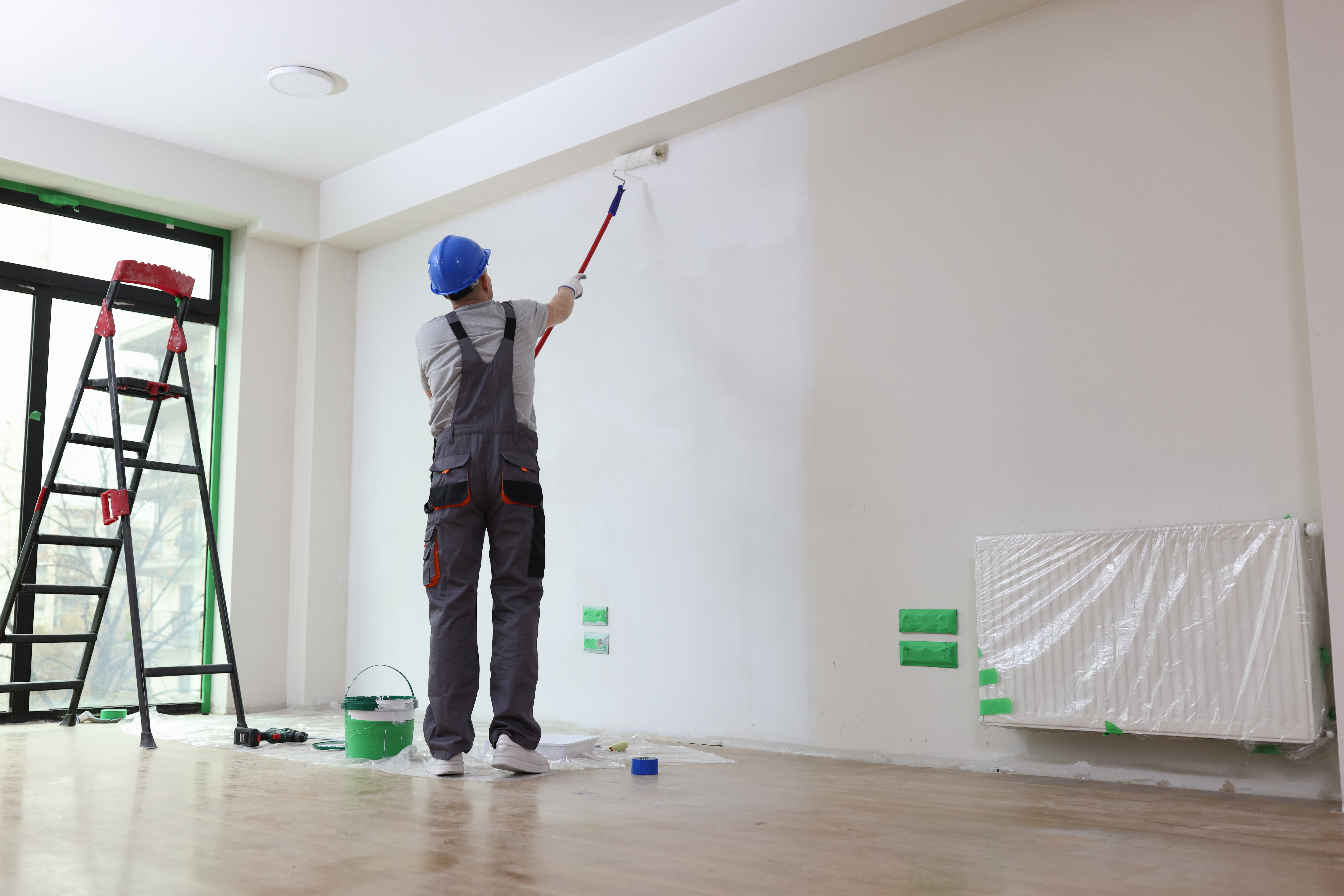 Interior and exterior painting services are a part of proper building maintenance services.