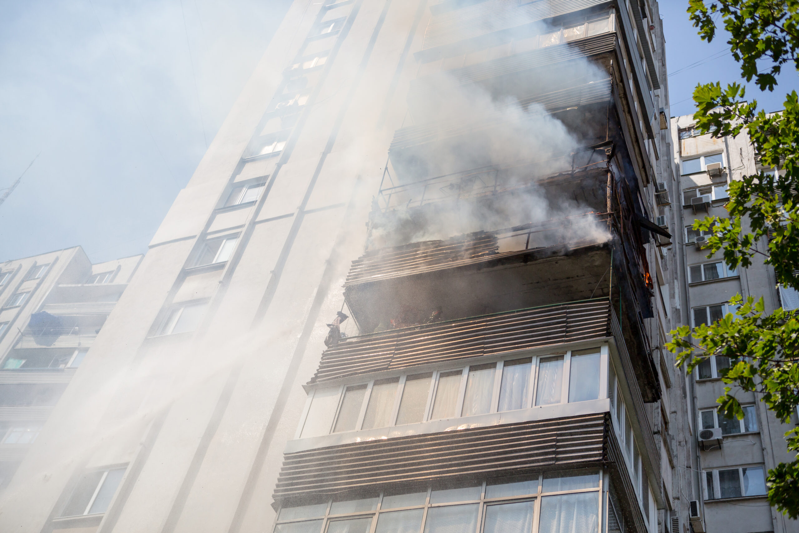 Condo in need of immediate fire damage restoration.